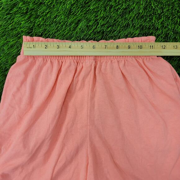 Vintage 80s MOD High-Rise Paperbag Shorts Womens XS/S Peach - Picture 7 of 14
